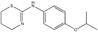 N-[4-(propan-2-yloxy)phenyl]-5,6-dihydro-4H-1,3-thiazin-2-amine 구조식 이미지