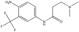 N-[4-amino-3-(trifluoromethyl)phenyl]-3-(dimethylamino)propanamide Structure