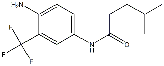 N-[4-amino-3-(trifluoromethyl)phenyl]-4-methylpentanamide 구조식 이미지