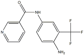 N-[4-amino-3-(trifluoromethyl)phenyl]nicotinamide 구조식 이미지