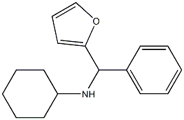 N-[furan-2-yl(phenyl)methyl]cyclohexanamine 구조식 이미지