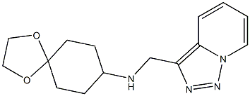 N-{[1,2,4]triazolo[3,4-a]pyridin-3-ylmethyl}-1,4-dioxaspiro[4.5]decan-8-amine 구조식 이미지