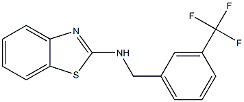 N-{[3-(trifluoromethyl)phenyl]methyl}-1,3-benzothiazol-2-amine Structure