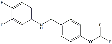 N-{[4-(difluoromethoxy)phenyl]methyl}-3,4-difluoroaniline Structure