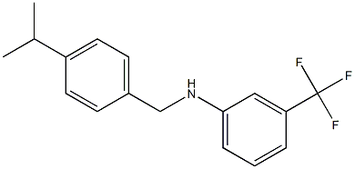 N-{[4-(propan-2-yl)phenyl]methyl}-3-(trifluoromethyl)aniline 구조식 이미지