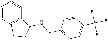 N-{[4-(trifluoromethyl)phenyl]methyl}-2,3-dihydro-1H-inden-1-amine 구조식 이미지