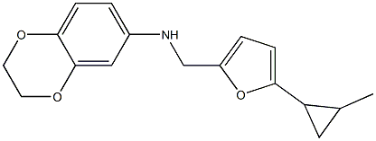 N-{[5-(2-methylcyclopropyl)furan-2-yl]methyl}-2,3-dihydro-1,4-benzodioxin-6-amine Structure