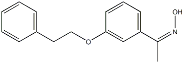 N-{1-[3-(2-phenylethoxy)phenyl]ethylidene}hydroxylamine Structure