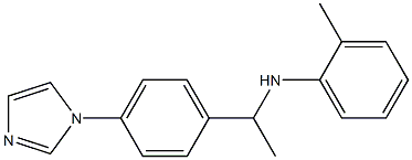 N-{1-[4-(1H-imidazol-1-yl)phenyl]ethyl}-2-methylaniline 구조식 이미지