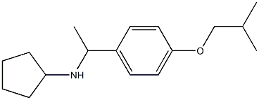 N-{1-[4-(2-methylpropoxy)phenyl]ethyl}cyclopentanamine Structure