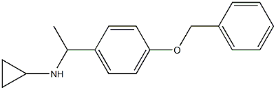 N-{1-[4-(benzyloxy)phenyl]ethyl}-N-cyclopropylamine 구조식 이미지