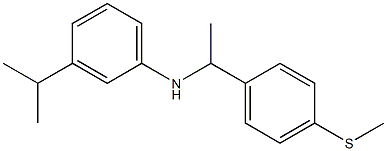 N-{1-[4-(methylsulfanyl)phenyl]ethyl}-3-(propan-2-yl)aniline 구조식 이미지