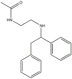 N-{2-[(1,2-diphenylethyl)amino]ethyl}acetamide Structure