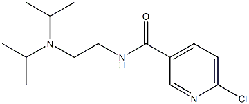 N-{2-[bis(propan-2-yl)amino]ethyl}-6-chloropyridine-3-carboxamide 구조식 이미지