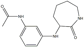 N-{3-[(2-oxoazepan-3-yl)amino]phenyl}acetamide 구조식 이미지