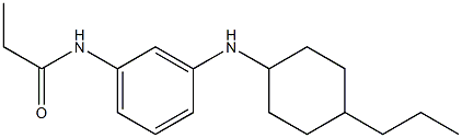 N-{3-[(4-propylcyclohexyl)amino]phenyl}propanamide Structure