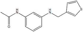 N-{3-[(thiophen-3-ylmethyl)amino]phenyl}acetamide 구조식 이미지