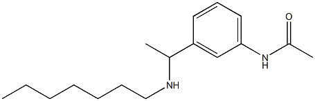 N-{3-[1-(heptylamino)ethyl]phenyl}acetamide 구조식 이미지