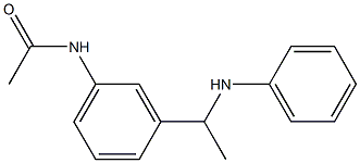 N-{3-[1-(phenylamino)ethyl]phenyl}acetamide 구조식 이미지