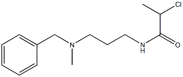 N-{3-[benzyl(methyl)amino]propyl}-2-chloropropanamide Structure