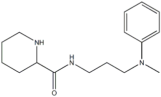 N-{3-[methyl(phenyl)amino]propyl}piperidine-2-carboxamide 구조식 이미지