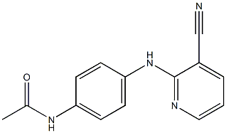 N-{4-[(3-cyanopyridin-2-yl)amino]phenyl}acetamide 구조식 이미지