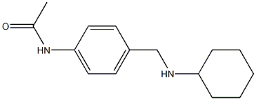 N-{4-[(cyclohexylamino)methyl]phenyl}acetamide 구조식 이미지