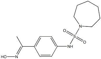 N-{4-[1-(hydroxyimino)ethyl]phenyl}azepane-1-sulfonamide Structure