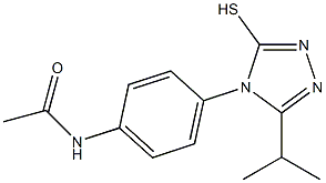 N-{4-[3-(propan-2-yl)-5-sulfanyl-4H-1,2,4-triazol-4-yl]phenyl}acetamide Structure