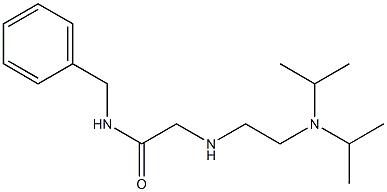 N-benzyl-2-({2-[bis(propan-2-yl)amino]ethyl}amino)acetamide Structure