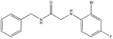 N-benzyl-2-[(2-bromo-4-fluorophenyl)amino]acetamide 구조식 이미지