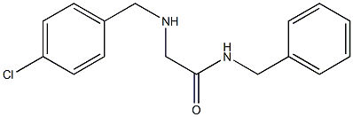N-benzyl-2-{[(4-chlorophenyl)methyl]amino}acetamide 구조식 이미지