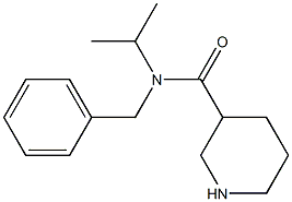 N-benzyl-N-(propan-2-yl)piperidine-3-carboxamide Structure