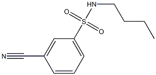 N-butyl-3-cyanobenzenesulfonamide 구조식 이미지