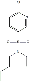 N-butyl-6-chloro-N-ethylpyridine-3-sulfonamide Structure