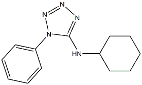 N-cyclohexyl-1-phenyl-1H-1,2,3,4-tetrazol-5-amine Structure