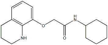 N-cyclohexyl-2-(1,2,3,4-tetrahydroquinolin-8-yloxy)acetamide 구조식 이미지