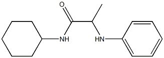 N-cyclohexyl-2-(phenylamino)propanamide 구조식 이미지