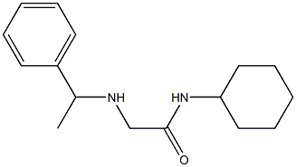 N-cyclohexyl-2-[(1-phenylethyl)amino]acetamide 구조식 이미지