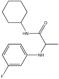 N-cyclohexyl-2-[(3-fluorophenyl)amino]propanamide 구조식 이미지