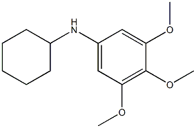 N-cyclohexyl-3,4,5-trimethoxyaniline Structure