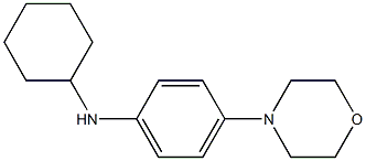 N-cyclohexyl-4-(morpholin-4-yl)aniline Structure