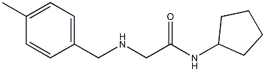 N-cyclopentyl-2-{[(4-methylphenyl)methyl]amino}acetamide Structure