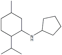 N-cyclopentyl-5-methyl-2-(propan-2-yl)cyclohexan-1-amine 구조식 이미지