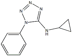 N-cyclopropyl-1-phenyl-1H-1,2,3,4-tetrazol-5-amine 구조식 이미지