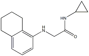 N-cyclopropyl-2-(5,6,7,8-tetrahydronaphthalen-1-ylamino)acetamide Structure