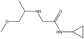 N-cyclopropyl-2-[(1-methoxypropan-2-yl)amino]acetamide Structure