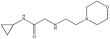 N-cyclopropyl-2-{[2-(morpholin-4-yl)ethyl]amino}acetamide Structure