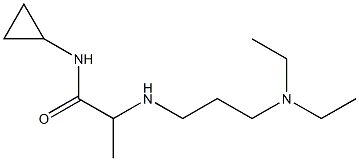 N-cyclopropyl-2-{[3-(diethylamino)propyl]amino}propanamide 구조식 이미지