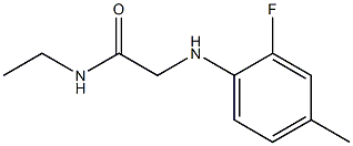 N-ethyl-2-[(2-fluoro-4-methylphenyl)amino]acetamide 구조식 이미지